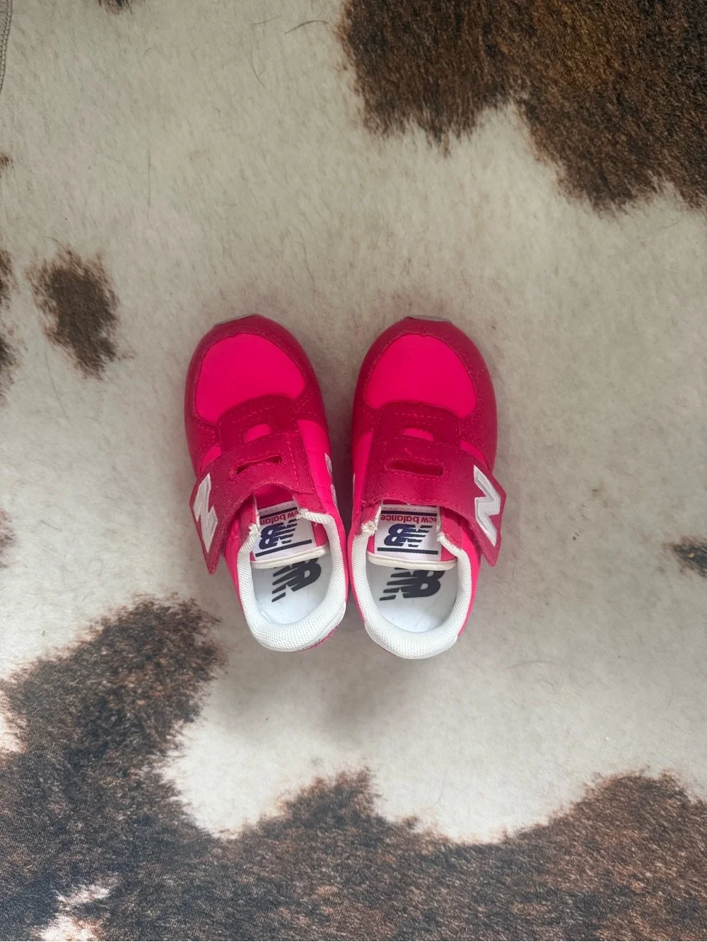New Balance Baby size 7 Bright Pink Velcro Sneakers